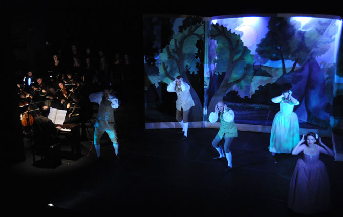 Mid-Wales Opera's previous collaboration with RWCMD was the critically acclaimed 'Acis & Galatea'