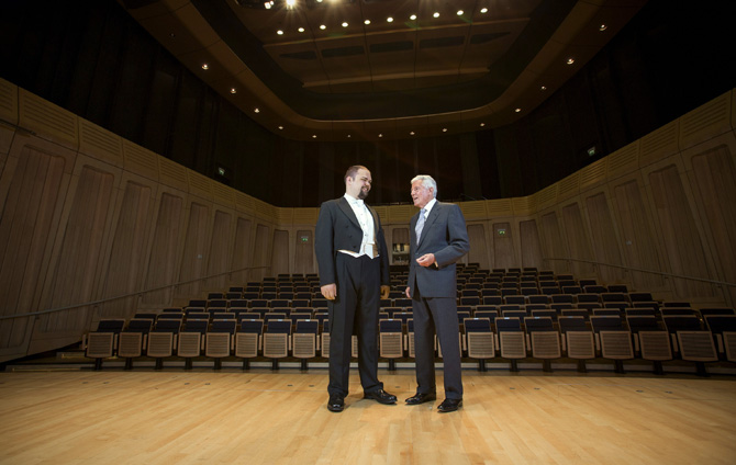 Michael with Ian Stoutkzer after winning the prestigious prize