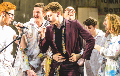 Luke MacGregor and members of the Richard Burton Company in Taming of the Shrew 