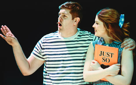 Dafydd with fellow student Hannah Roper in 'Anything Can Happen!'
