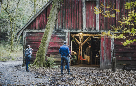 The barn where it all happens in 'Radiance'. 
